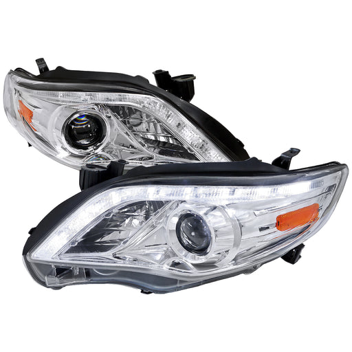 Spec-D 11-Up  Toyota  Corolla  Projector Headlight Chrome Housing  2LHP-COR11-TM