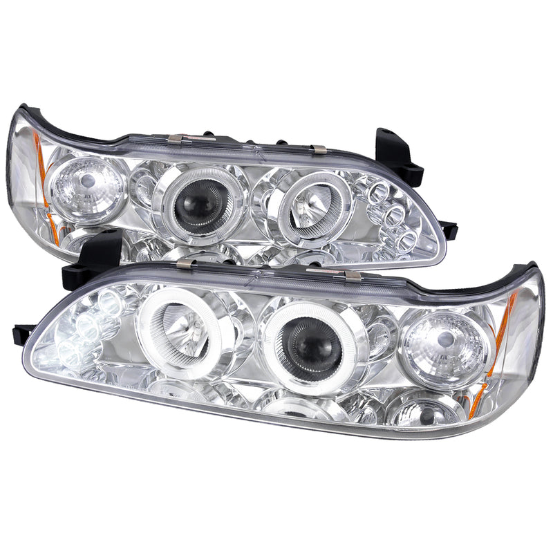 Spec-D 93-97 Toyota Corolla Halo Led Projector Chrome 2LHP-COR93-TM
