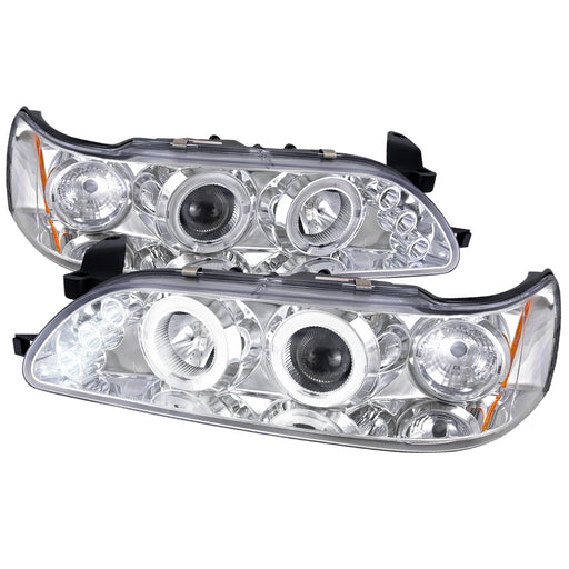 Spec-D 93-97 Toyota Corolla Halo Led Projector Chrome 2LHP-COR93-TM