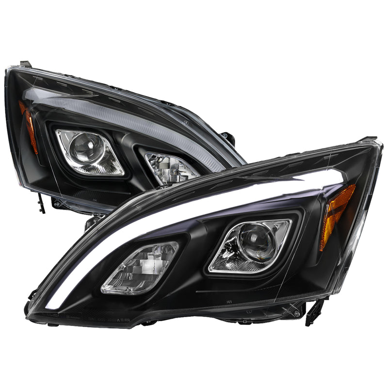 Spec-D 07-11 Honda Crv Projector Headlight Matte Black 2LHP-CRV07JM-TM