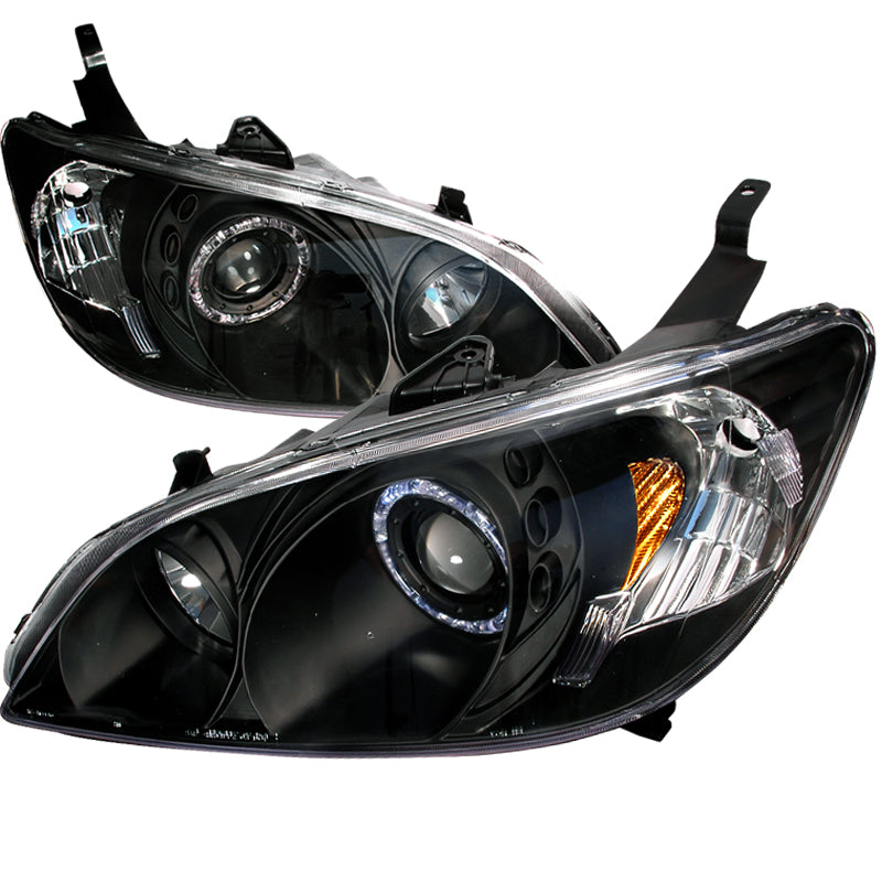 Spec-D 04-05 Honda Civic Halo Projector Headlights Chrome 2LHP-CV04-KS