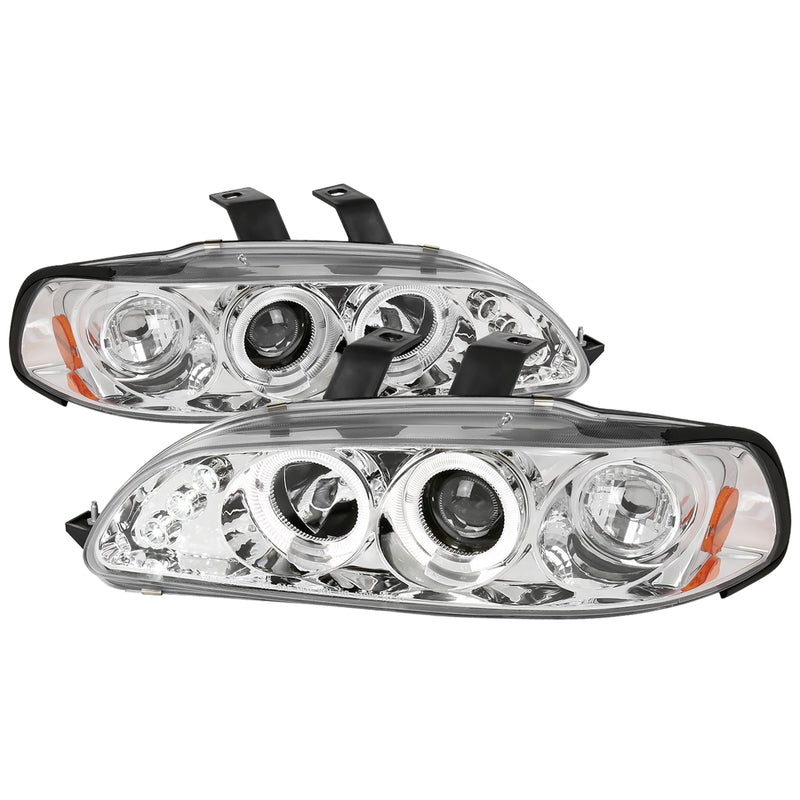 Spec-D 92-95 Honda Civic Halo Led Projector Chrome 2LHP-CV923-TM