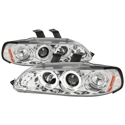 Spec-D 92-95 Honda Civic Halo Led Projector Chrome 2LHP-CV923-TM