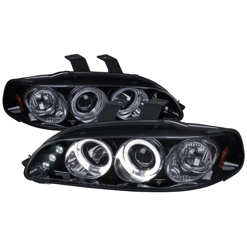 Spec-D 92-95 Honda  Civic  Smoked Lens Gloss Black Housing Projector Headlights 2LHP-CV923G-TM