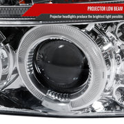 Spec-D 98-03 Dodge Durango Halo Led Projector Chrome 2LHP-DAK97-TM