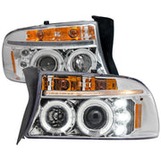 Spec-D 98-03 Dodge Durango Halo Led Projector Chrome 2LHP-DAK97-TM