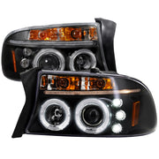 Spec-D 98-03 Dodge Durango Halo Led Projector Black 2LHP-DAK97JM-TM