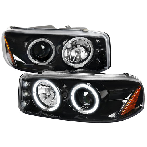 Spec-D 00-06 Gmc Denali Projector Headlight Glossy Black 2LHP-DEN00BK-TM