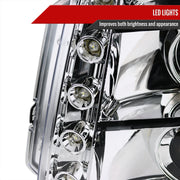Spec-D 07-10 Gmc Yukon Halo Led Projector Chrome 2LHP-DEN07-TM