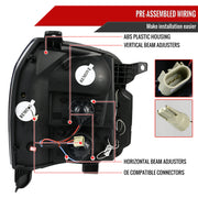Spec-D 07-10 Gmc Denali Halo Led Projector Black 2LHP-DEN07JM-TM