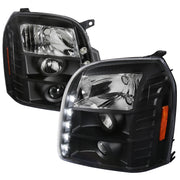 Spec-D 07-10 Gmc Denali Halo Led Projector Black 2LHP-DEN07JM-TM