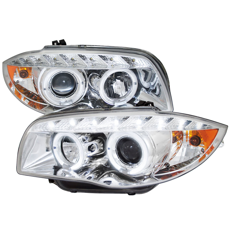 Spec-D 08-11 Bmw  E87 1 Series Chrome Housing Projector Headlight 2LHP-E8708-TM