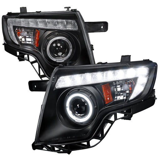 Spec-D 07-10 Ford  Edge  Projector Headlight Black Housing   2LHP-EDG07JM-TM