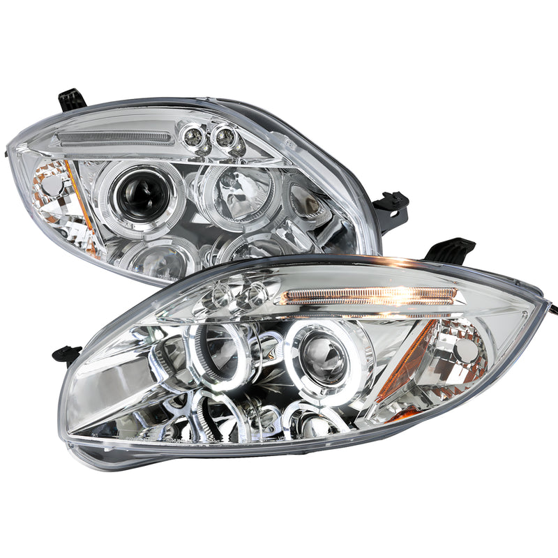 Spec-D 06-08 Mitsubishi Eclipse Halo Led Projector Chrome 2LHP-ELP06-TM
