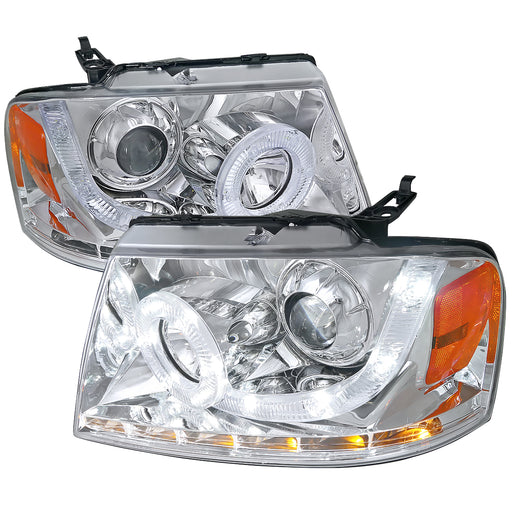 Spec-D 04-08 Ford F150 Projector Headlights Chrome Housing 2LHP-F15004-V2-RS