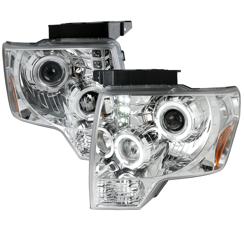 Spec-D 09-11 Ford  F150 Dual Halo Led Pro H.L 2LHP-F15009-TM