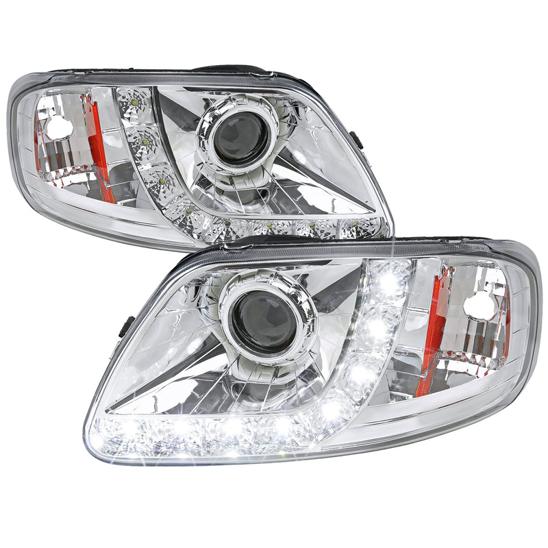 Spec-D 97-03 Ford F150 Chrome Projector Headlights 2LHP-F15097-RS