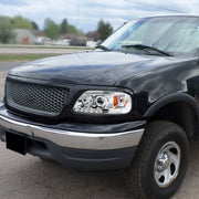 Spec-D 97-02 Ford Expedition Halo Led Projector Chrome 2LHP-F15097-TM