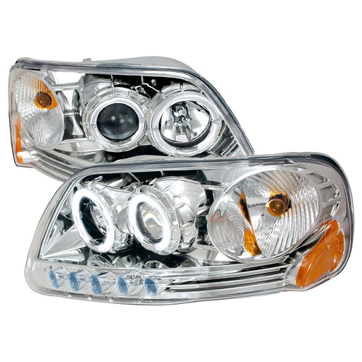 Spec-D 97-03 Ford F150 Halo Projector Headlights Chrome 2LHP-F150971PC-KS