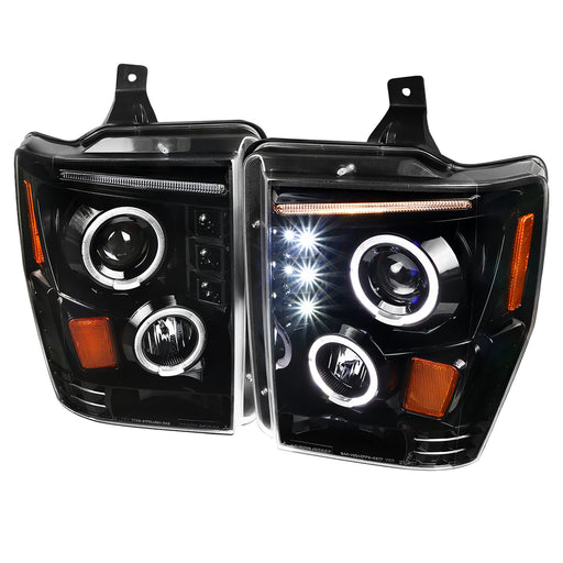 Spec-D 08-10 Ford F250 Proj Headlights 2LHP-F25008BK-TM