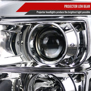 Spec-D 11-16 Ford  F250 Projector Headlights- Chrome Also Fit F350 F450 F550 Super Duty Model 2LHP-F25011-TM