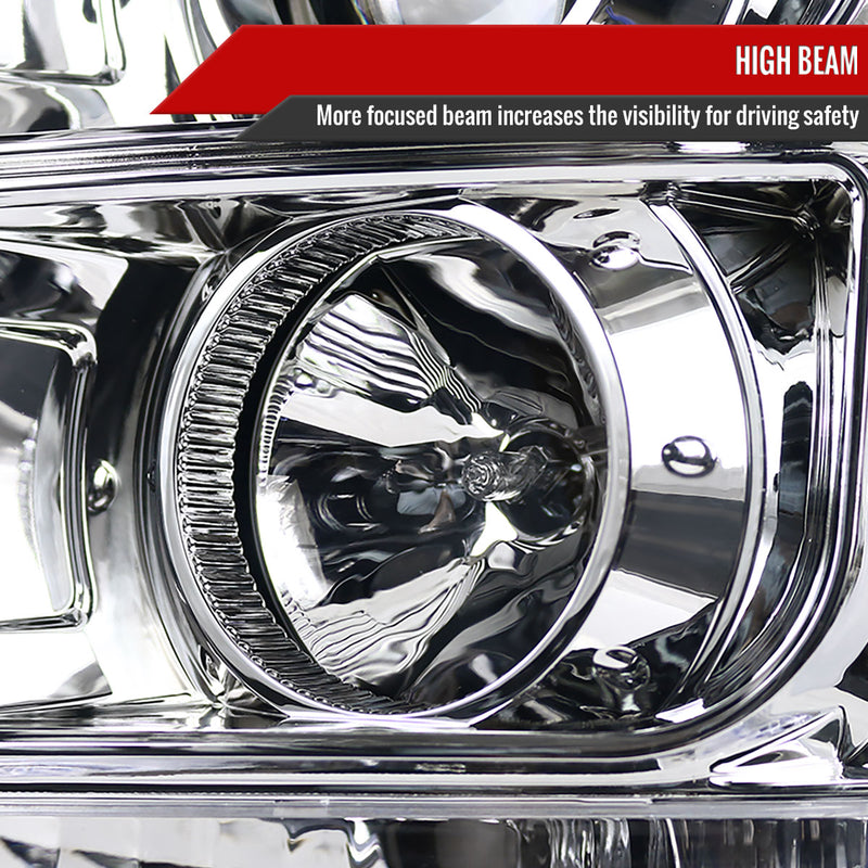 Spec-D 11-16 Ford  F250 Projector Headlights- Chrome Also Fit F350 F450 F550 Super Duty Model 2LHP-F25011-TM