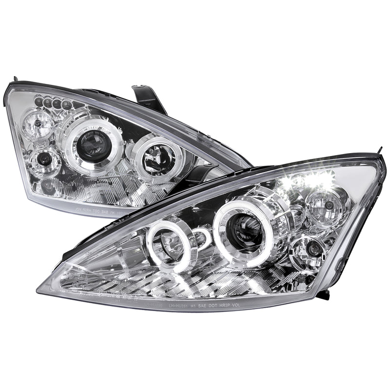 Spec-D 00-04 Ford Focus Halo Led Projector Chrome 2LHP-FOC00-TM