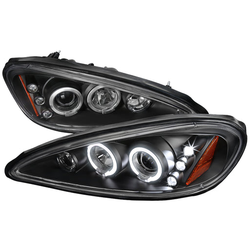 Spec-D 99-05 Pontiac Grand Am Halo Led Projector Black 2LHP-GAM99JM-TM