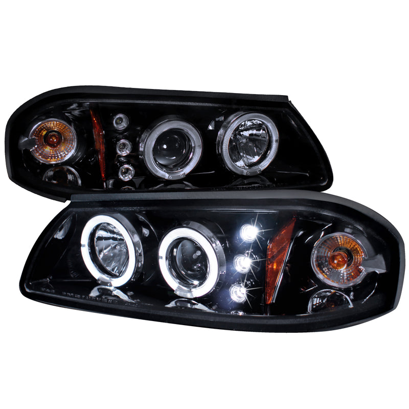 Spec-D 00-05 Chevrolet  Impala  Halo Projector Headlight Gloss Black Housing Smoke Lens  2LHP-IPA00G-TM