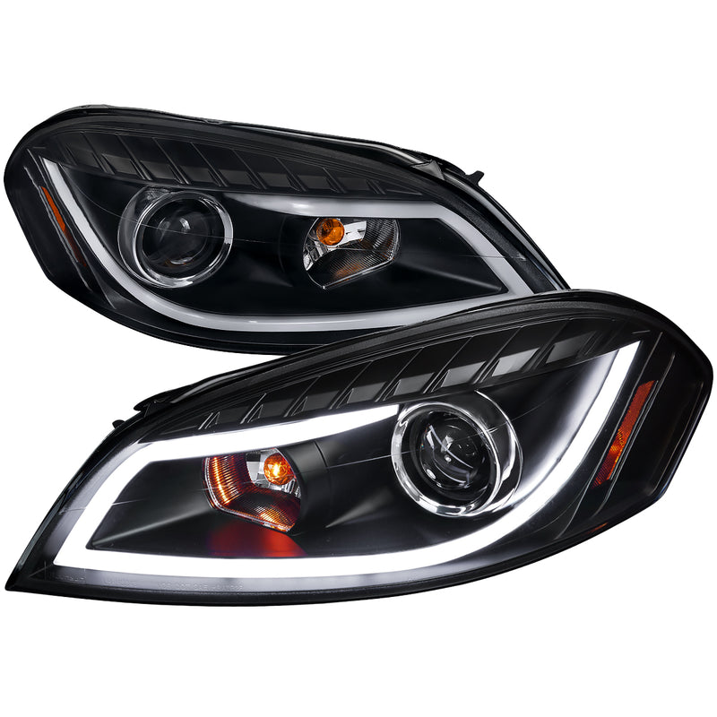 Spec-D 06-12 Chevrolet Impala Halo Led Projector Black 2LHP-IPA06JM-TM