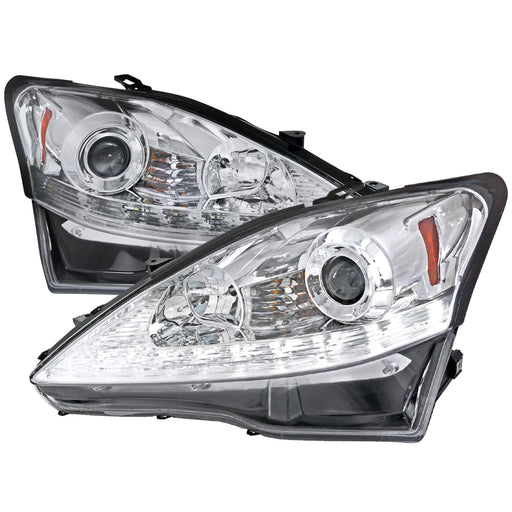 Spec-D 06-09 Lexus Is250 Led Projector Headlight Chrome Housing  2LHP-IS25006-TM