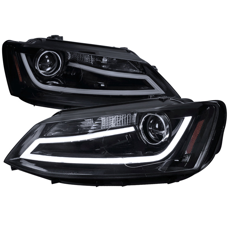 Spec-D 11-12 Volkswagen Jetta Projector Headlights -Glossy Black 2LHP-JET11G-TM