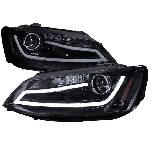 Spec-D 11-12 Volkswagen Jetta Projector Headlights -Glossy Black 2LHP-JET11G-TM