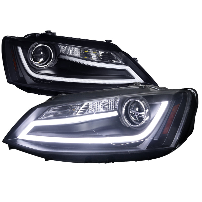 Spec-D 11-12 Volkswagen Jetta Projector Headlights Black 2LHP-JET11JM-TM