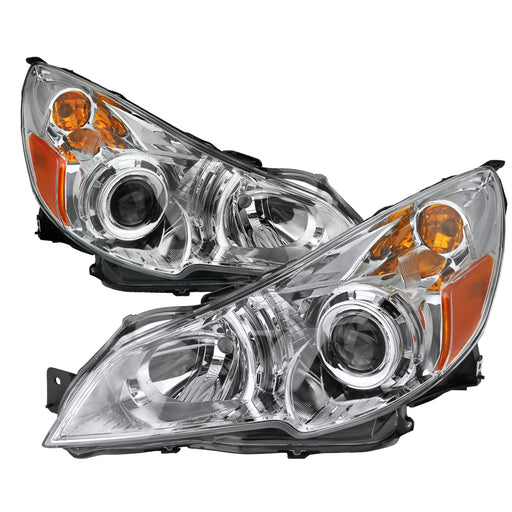Spec-D 10-12 Subaru Legacy Headlights- Chrome 2LHP-LGY10-GO