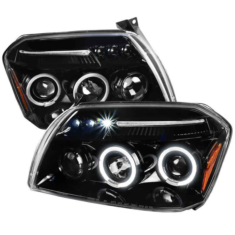 Spec-D 05-07 Dodge Magnum Projector Headlight Glossy Black 2LHP-MAG05BK-TM