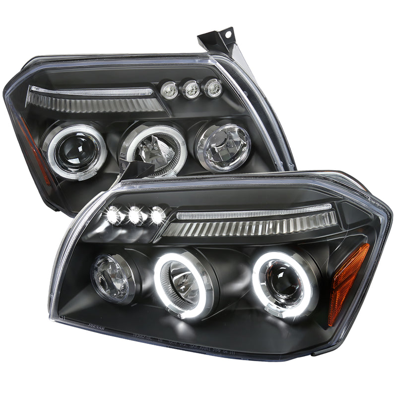 Spec-D 05-08 Dodge Magnum Halo Led Projector Black 2LHP-MAG05JM-TM