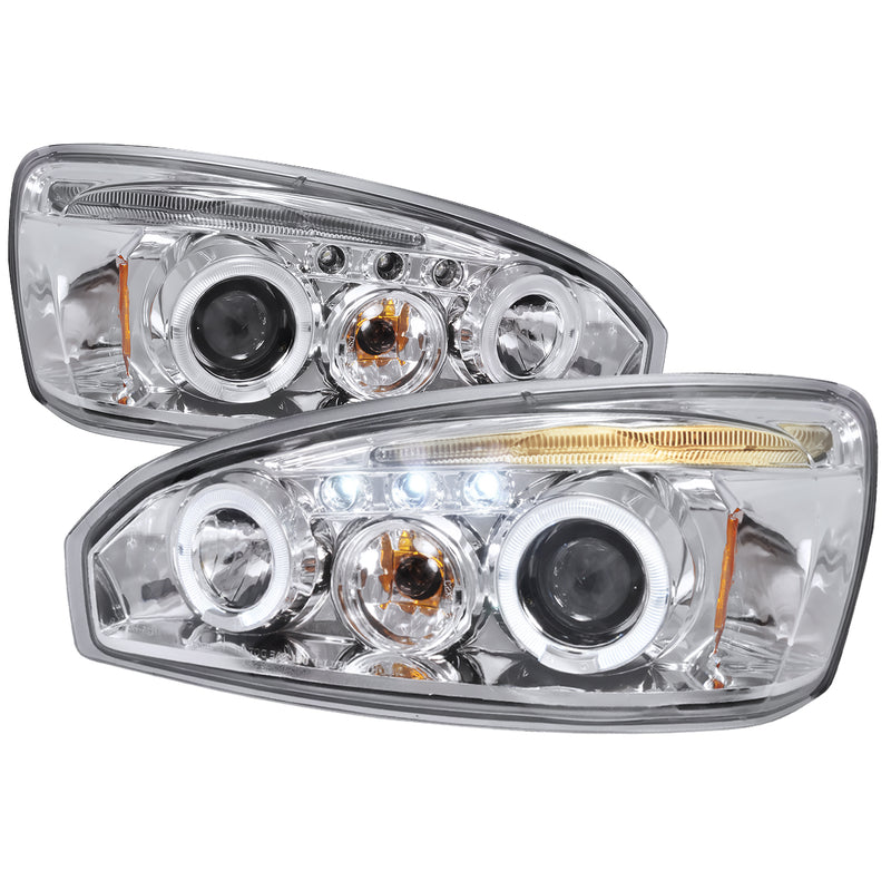 Spec-D 04-07 Chevrolet Malibu Halo Led Projector Chrome 2LHP-MBU04-TM