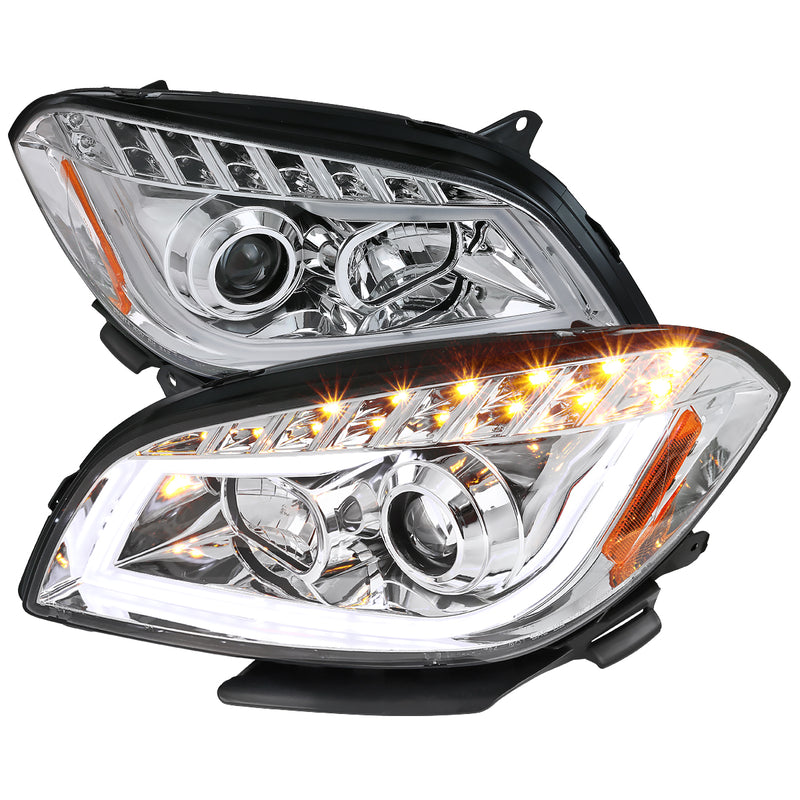 Spec-D 08-12 Chevrolet  Malibu Projector Headlights - Chrome 2LHP-MBU08-TM