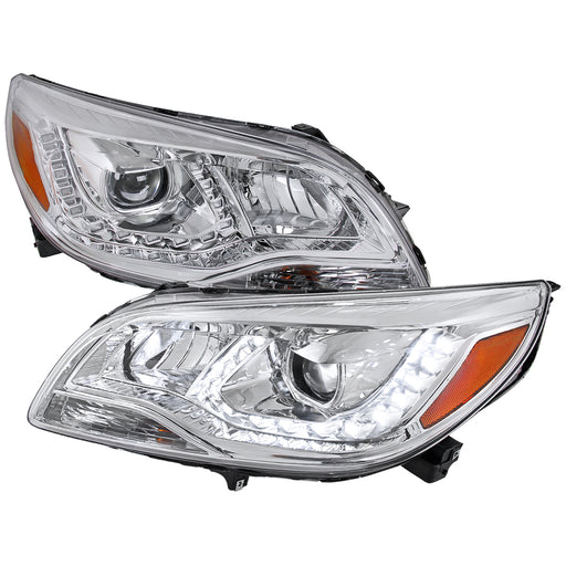 Spec-D 13-15 Chevrolet Malibu Projector Headlight Chrome Housing  2LHP-MBU11-RS
