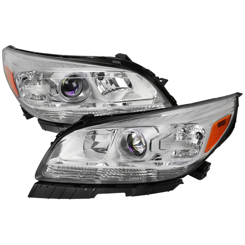 Spec-D 13-15 Chevrolet Malibu Oe Style Projector Headlights- Chrome 2LHP-MBU13-GO