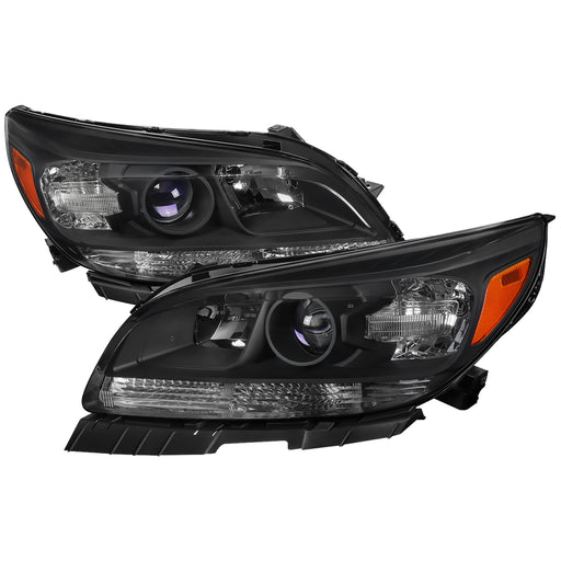 Spec-D 13-15 Chevrolet Malibu Oe Style Projector Headlights- Black 2LHP-MBU13JM-GO