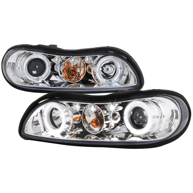 Spec-D 99-03 Chevrolet Malibu Halo Led Projector Chrome 2LHP-MBU99-TM