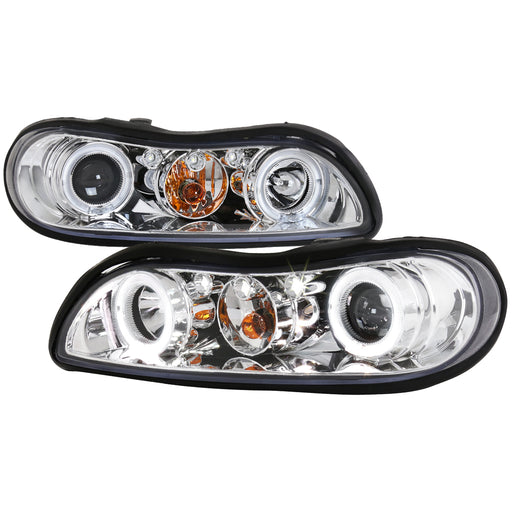 Spec-D 99-03 Chevrolet Malibu Halo Led Projector Chrome 2LHP-MBU99-TM
