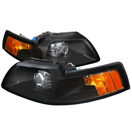 Spec-D 99-04 Ford Mustang Projector Black 2LHP-MST99JM-RS