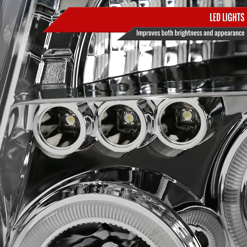 Spec-D 05-08 Nissan Pathfinder Halo Led Projector Chrome 2LHP-PATH05-TM