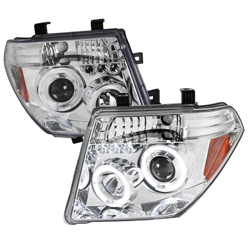 Spec-D 05-08 Nissan Frontier Halo Led Projector Chrome 2LHP-PATH05-TM