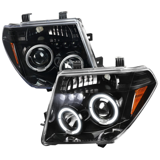 Spec-D 05-07 Nissan Pathfinder Projector Headlight Glossy Black 2LHP-PATH05BK-TM
