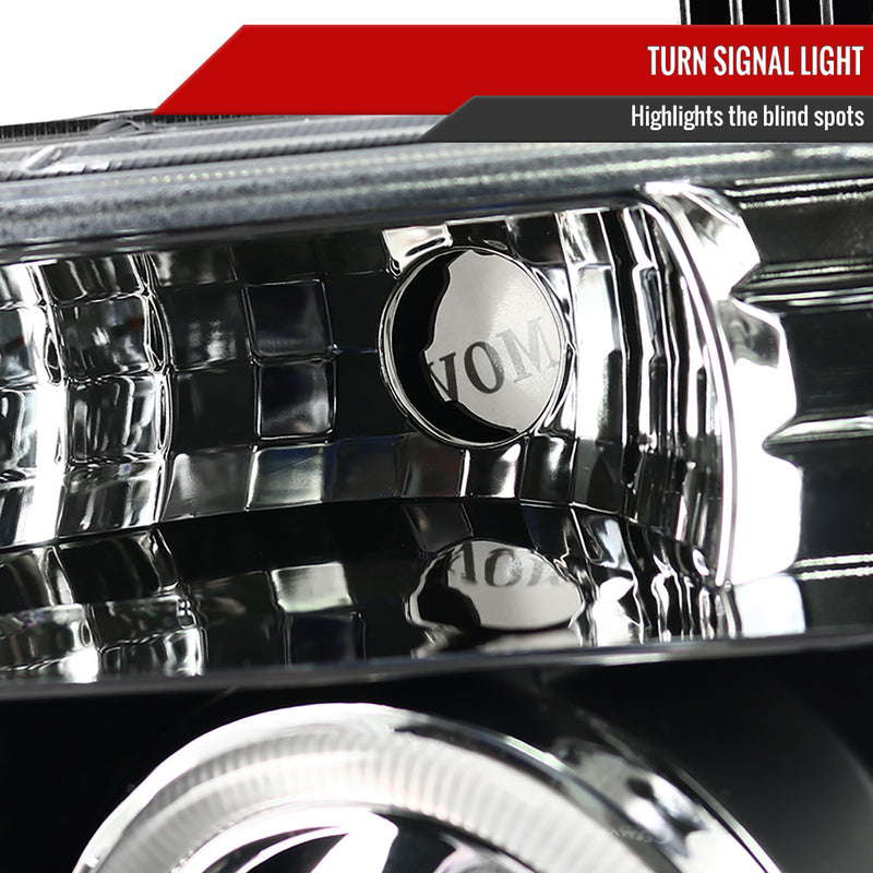 Spec-D 05-08 Nissan Frontier Halo Led Projector Black 2LHP-PATH05JM-TM