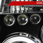 Spec-D 05-08 Nissan Frontier Halo Led Projector Black 2LHP-PATH05JM-TM